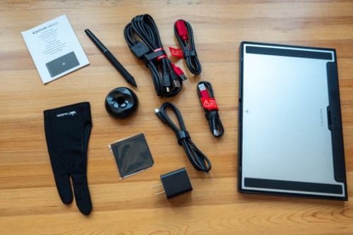 Huion Kamvas 16 Gen 3 カーソル追従精度は非常に高く、ペン先の接地点